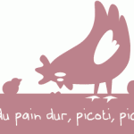 panorama une poule sur un
